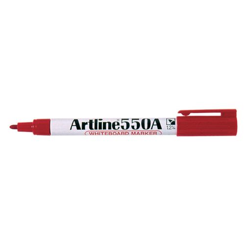 Artline Marker Whiteboard 550A Bullet Red - Sold Each (12 per box)